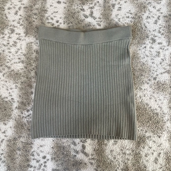 Abercrombie Sage Knit Mini Skirt - Picture 1 of 2